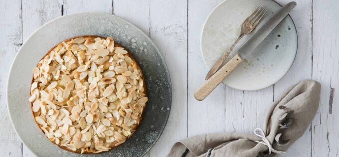 Zuckerfreier Apfelmandelkuchen